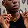 My Shape Egypt Eye of Horus Ankh Cross Necklaces for Men Women Stainless Steel Pendant Necklace Religious Jewelry Gift Vintage