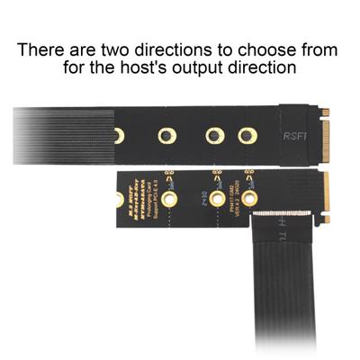 Yousheng Expansion Cord High-Speed Data Transfer Easy To Install Broad Compatibility NGFF M.2 M-KEY NVME PCIe 4.0 Extension Cable