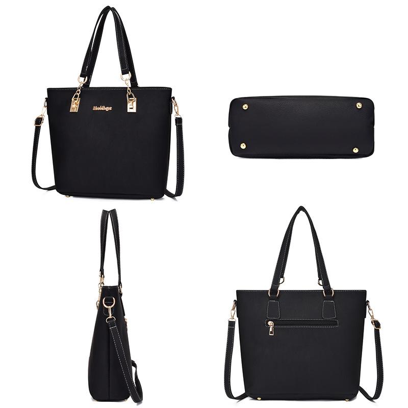 New Women's Bags Trendy Fashion Large-capacity Bags Soft Leather Mother and Child Bags Solid Color Messenger Bags Shoulder Bags Portable Women's Bags