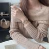 Watch Female Retro British Style Niche Light Luxury Fashion High Sense Female Student Round Digital Belt Compact