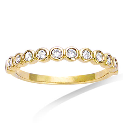 Vergoldeter Ehering „For Life“ Weißgold – 3 mm