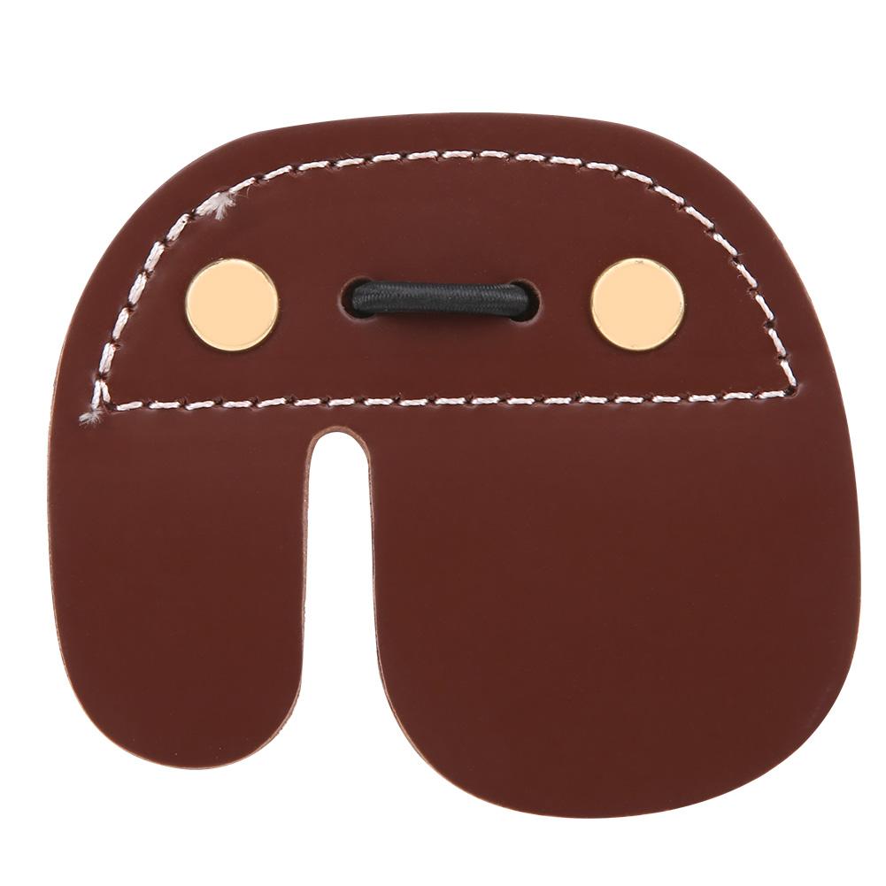

Archery Game Protective Gear Traditional Recurved Bow Artificial Cow Leather Finger Guard