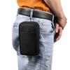 Nylon Mobile Phone Waist Bag with Double Zippers for Men