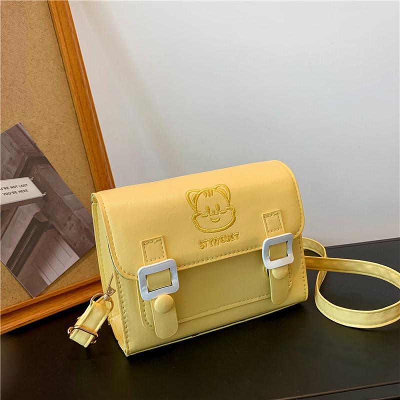 Girls Cat Cute Embroidery Women's Bag Single Shoulder Crossbody Fashion Cartoon Cambridge Bag Casual Hundred Women's Bags