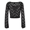 Urban Classics Womens/Ladies Lace Long-Sleeved Crop Top