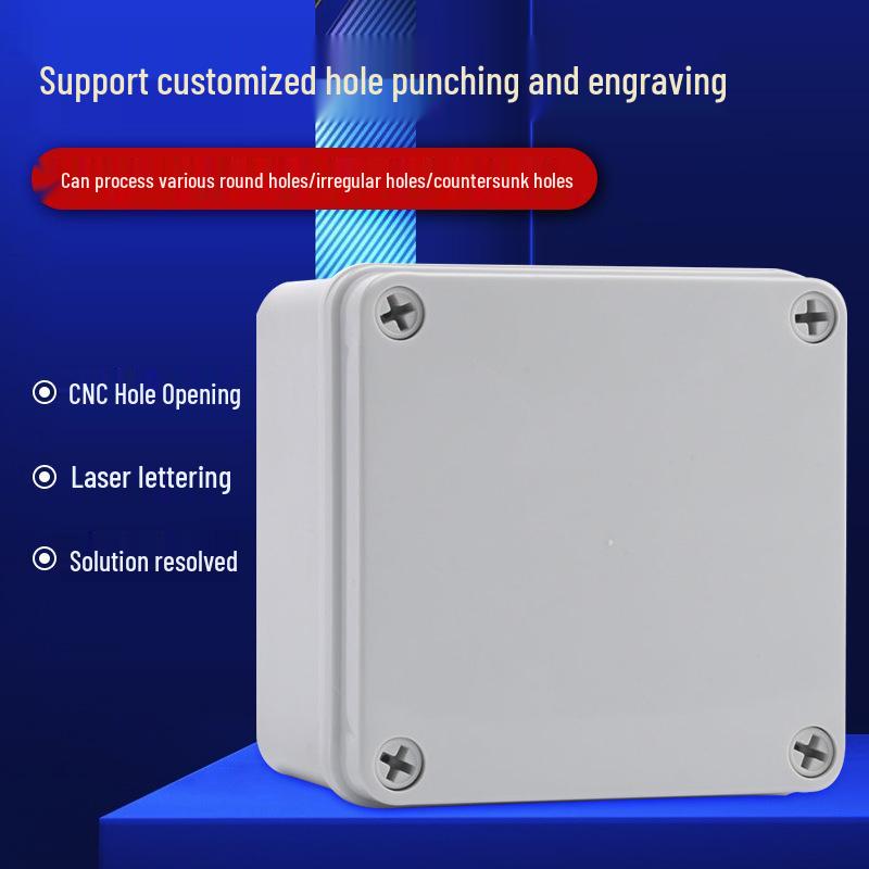 Outdoor Waterproof Cable Junction Box: Sealed Plastic Power Terminal & Instrument Distribution Box
