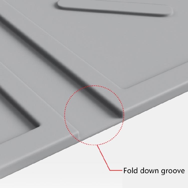 Reversible Stove Top Protectors Mat with Side Walls for Utensils Storage and Counter Surfaces Protection 450°F Safe
