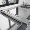 PVC Stainless Brushed Silver Removable Wallpaper Decor Film Vinyl Waterproof Oil-proof House Appliance Kitchen Elevator Sticker