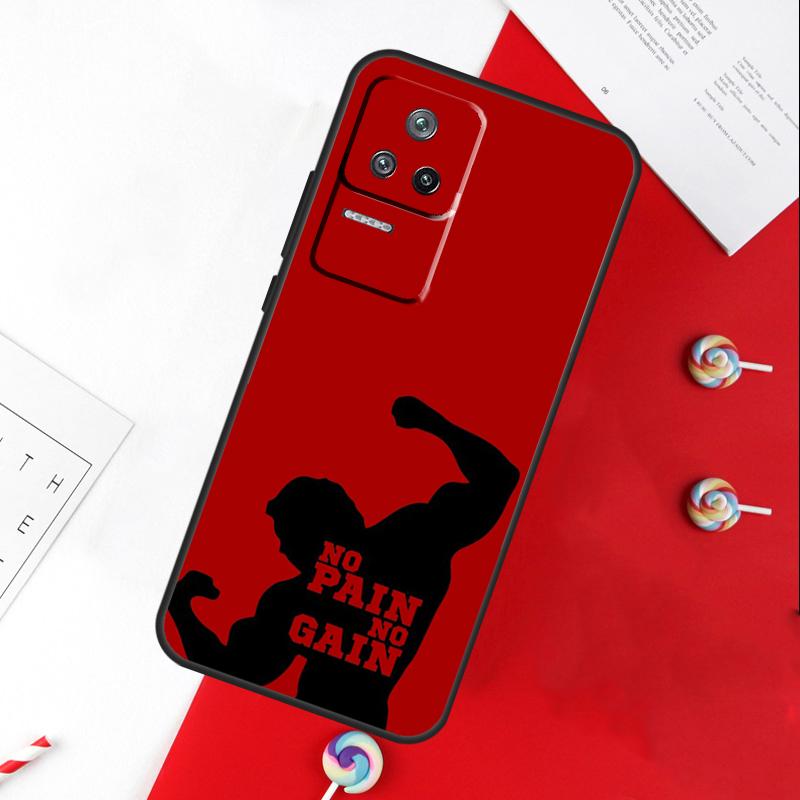 No pain no gain Cover For Xiaomi 14T 11T 12T 13T Pro 13 14 15 Ultra POCO X7 Pro X3 X5 X6 F5 F6 M6 Pro Case