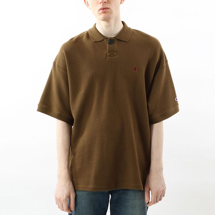 Champion Polo Shirts Men's Polo Collar Moderate Straight Fit C3-V308