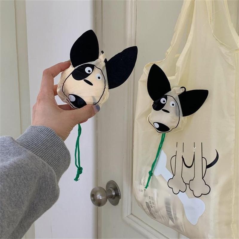 Cartoon Foldable Shopping Bag Portable Large Capacity Supermarket Eco-Friendly Bag