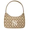 Monogram Polyester Shoulder Bag, Pochette, Handbag Regular Women's Khaki Milk Tea Casual 32BG33111-50B