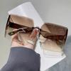 4Pcs Retro Square Women Glasses Large Frame Fashion Eyewear for Daily Commuting Outdoor Travel Vacation