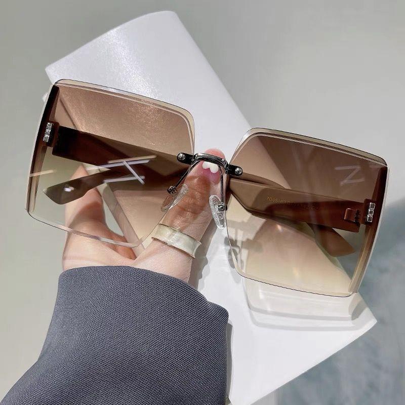 4Pcs Retro Square Women Glasses Large Frame Fashion Eyewear for Daily Commuting Outdoor Travel Vacation