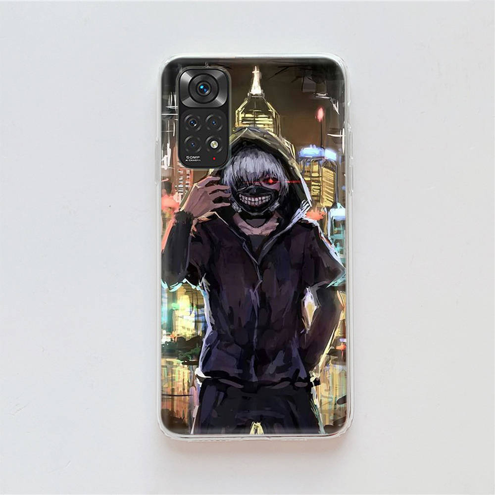 DT24 Tokyo Ghoul Anime Case for Samsung A04 A14 A23 A34 A54 M23 M33 M52 M53 Realme 10 9 C30S C35 C55 VIVO Y02S Y21 Y33S Y51 X80 Pro Clear Cover