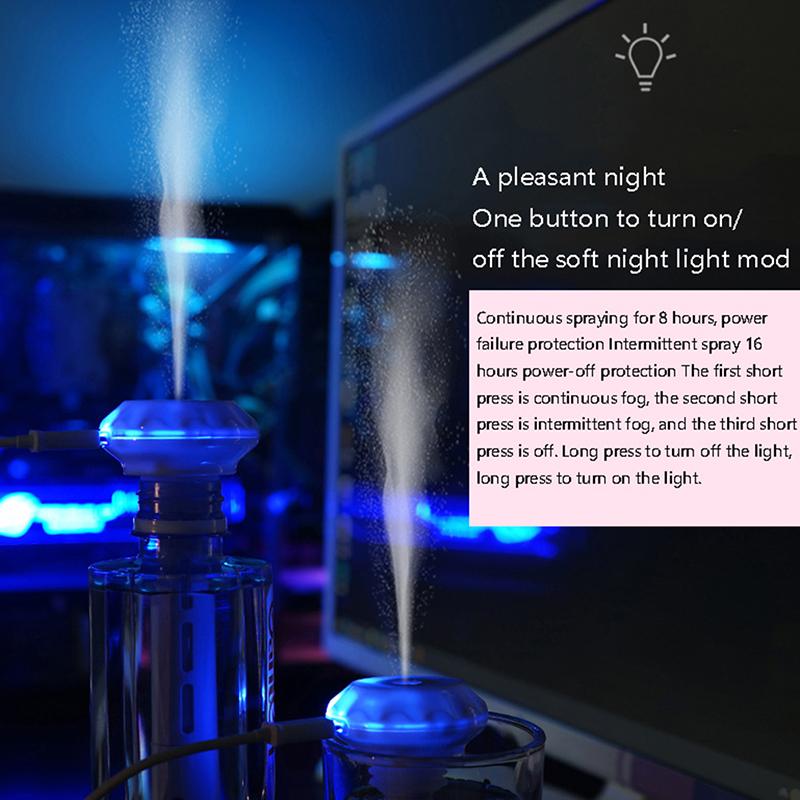 Mini Mineral Water Bottle Diamond Humidifier Portable Usb Car Spray Hydrating