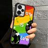 LGBT Rainbow Love Is Love Plating Phone Case For Xiaomi Redmi Note 14 15 Pro Plus 13 12 11 11S 11T 10 9S 9 5G Anti-Fall Airabag