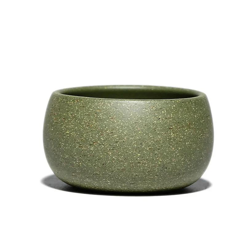 

2 Pcs/set Yixing Boutique Purple Clay Teacup Raw Ore Green Mud Handmade Tea Bowl Master Tea Cup Customized Tea Set Accessories 2 pcs