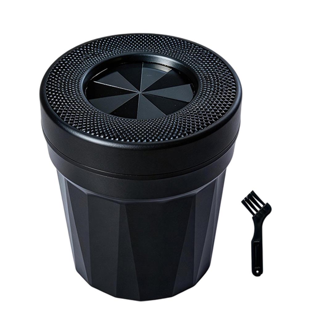 Rotatable Cigarette Trash Can with Lid Smokeless Detachable Car Ash Tray Smell Proof Vehicle Accessories for Cars Home Office