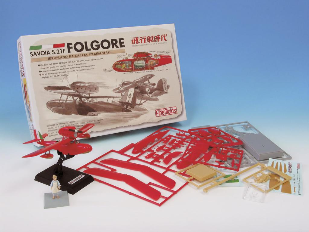 FineMolds Porco Rosso Savoia Version Late Scale Plastic Model Kit FJ4 S.21F (Original Model) 1/72