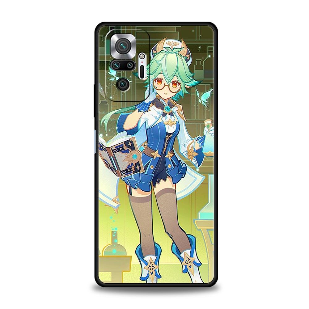 For Redmi 10C Cases Funda Genshin Impact Soft Phone Case For Xiaomi Redmi Note 12 11 9S 9 8 10 Pro Plus 7 9T 8T 9C 9A 8A Cover