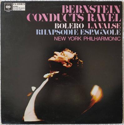 LP Record LEONARD BERNSTEIN CONDUCTS MAURICE Bernstein Conducts Ravel Bolereo S61027PROMO CBS UK Classical Used