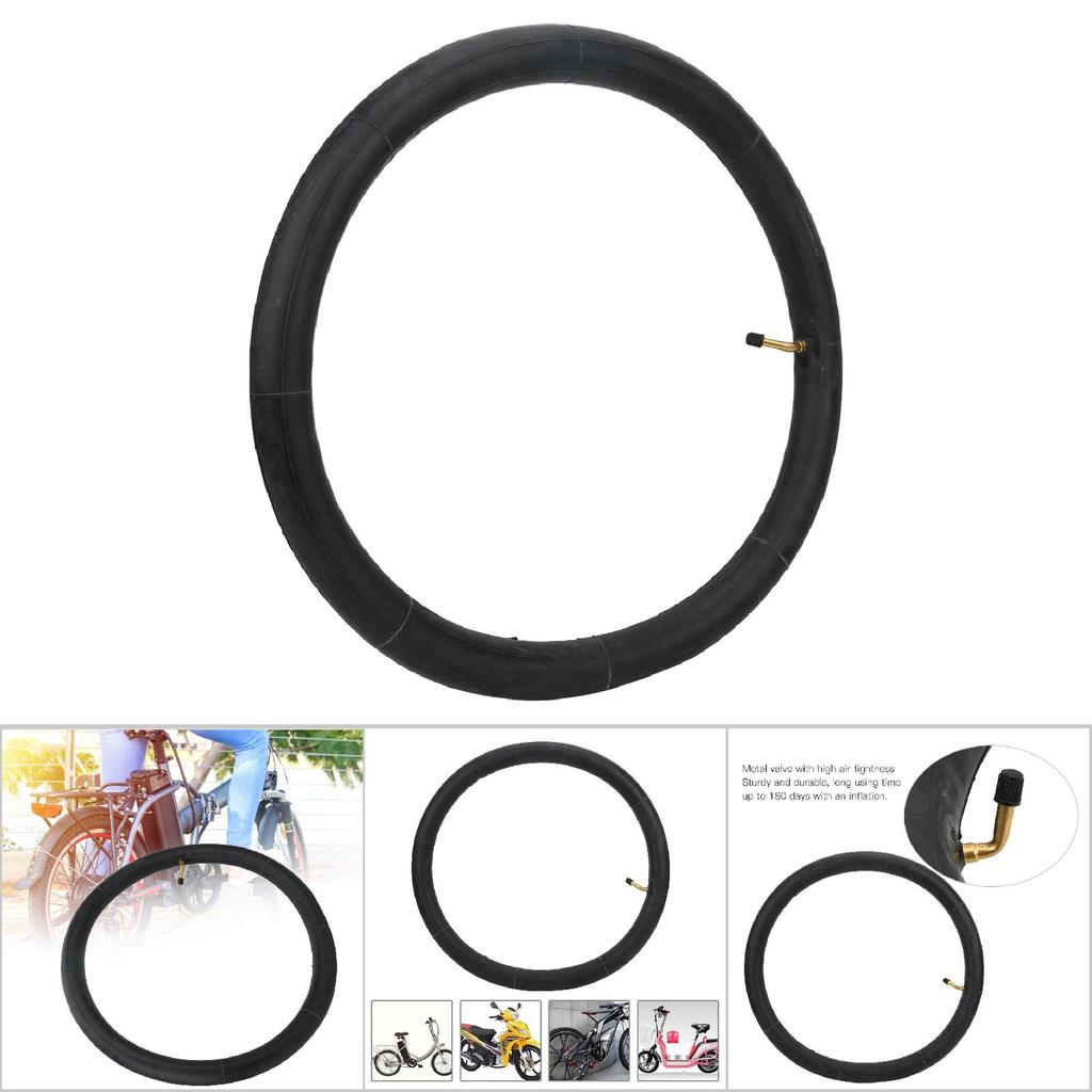 Electric Bicycle Butyl Rubber Inner Tube with Metal Bent Valve E Bike Accessories(18X2.125 )