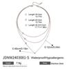 Uworld Gioielli Semplici Placcato Oro 18K Collana a Strati Catena Piatta Serpente Collana a Corda Serpente in Acciaio Inossidabile Regalo