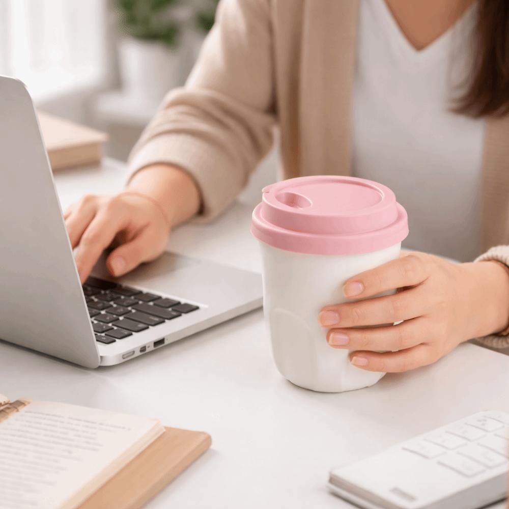 with Lid Pocket Coffee Cup Leak Proof Portable Insulated Mug Beverages Cup Travel Mug Travel