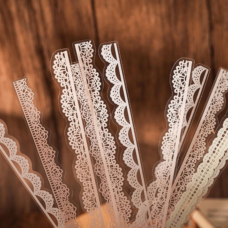 Flower Lace PET Sticker Pack - Decorative Collage and Journal Materials