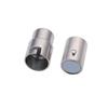 10pcs/lot 3 4 5 6 8 10mm Strong Magnetic Clasps With Locking Mechanism Leather Cord End Cap Connectors For DIY Jewelry Making