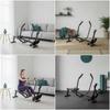 Hydraulic Rowing Machine Streamlined Compact Rower Quiet for Home Gym, Apartment