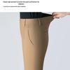 Saidel Women's Plus Size Straight-Leg Casual Pants - Slimming Baguette Style for Spring & Autumn 2025