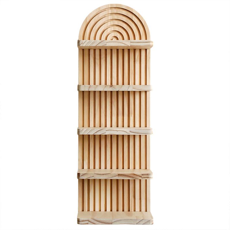 Bohemia Storage Rack Handmade Wood Multipurpose Wall Hanging Creative Crafts Ornaments Home Decoration