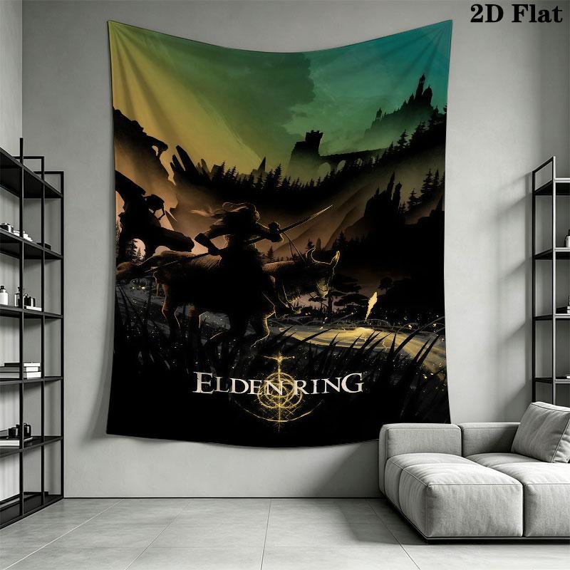 Elden Ring Veil Wall Hanging Printed Fabric Blanket Decorative Tapestries for Bedroom Living Room Home Decor