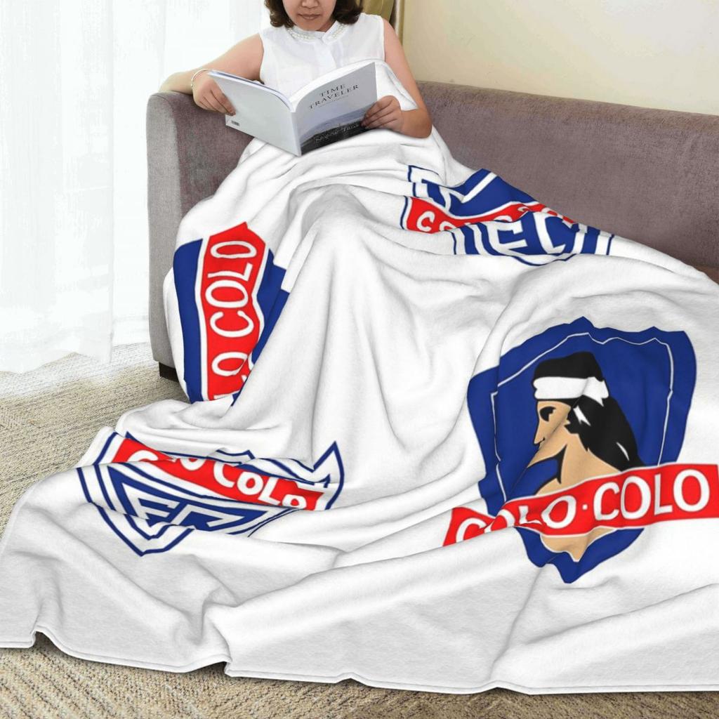 Colo Colo Insignias Blankets Fleece Sofa Throw Blanket Warm Throw Blankets for Home Bedroom Office Throws Bedspread Quilt