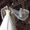 Romantic Women Lace Edge Long Cathedral Wedding Bridal Veil Accessory Headwear