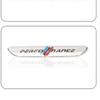 BBKY7 1Pcs Metal Performance Car Side Fender Rear Trunk Emblem Badge Sticker Decals for BMW M 1 3 4 5 6 7 Car Decorations Stlying