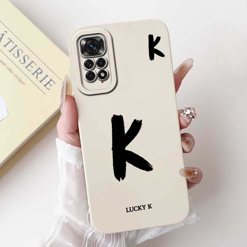 For Xiaomi Redmi Note 11 4G Case Cute Letters Soft Phone Cases For Redmi Note 11 S 11S Note11 4G Silicon Soft Cover 6.43"