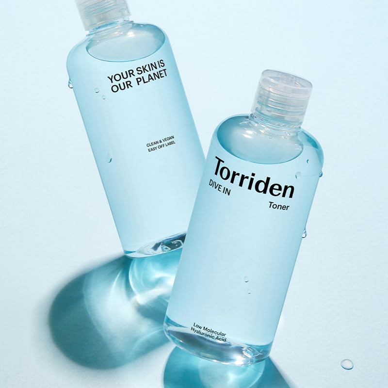 Torriden Dive In Toner 300ml mildly acidic gentle on Korean combination oily cotton moisture hyaluronic acid [Official/Authentic Product] Refreshing,
