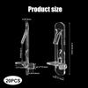 20Pcs Plastic Locking Shelf Support Pegs 6.9mm Peg X 3/4" Thick Self-Locking Bracket Clips,Clear Shelf Bracket Shelves Cabinet Shelf Clips for