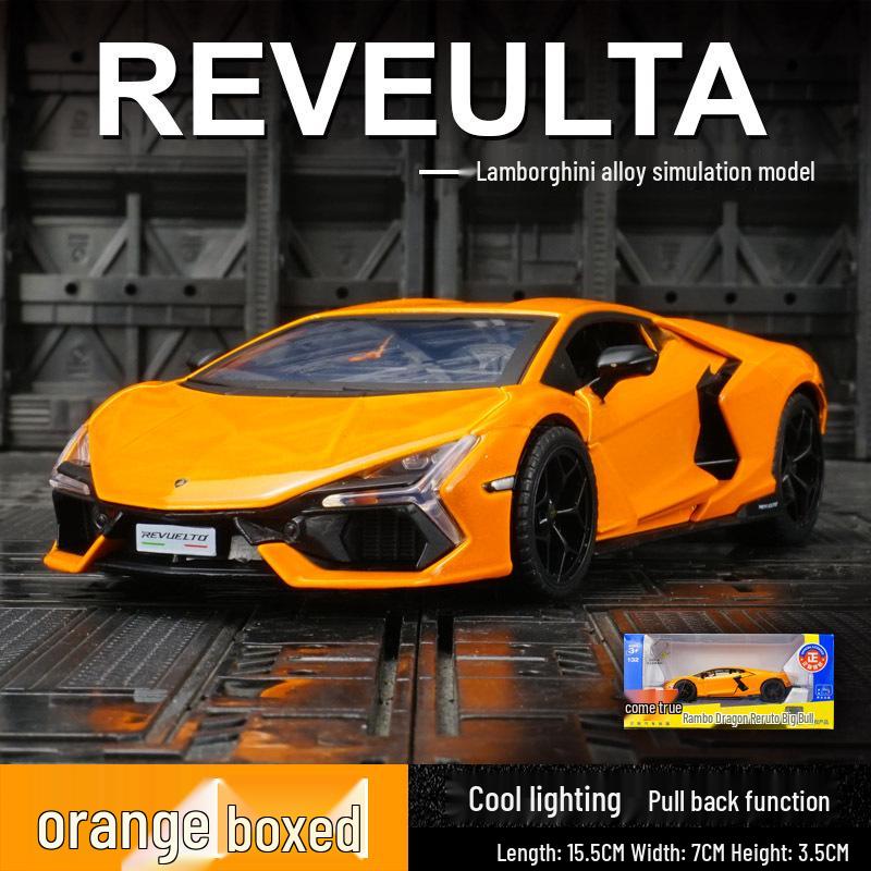 Caipo 88737 Lamborghini Aventador Alloy Model Car with 3 Opening Doors - Pull Back Toy for Kids