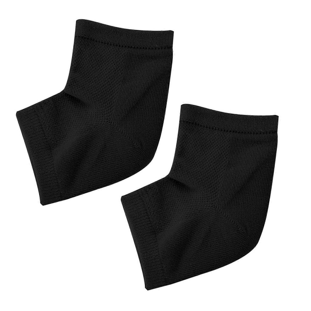 Gel Heel Foot Care Socks Moisturizing Heel Protective Sleeves Half Pain Relief Socks Black