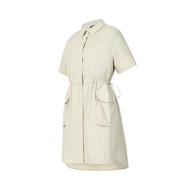 FILA Explorer Drawstring Waist Simple Breathable Shirt Women shirts A11W637403F-BG