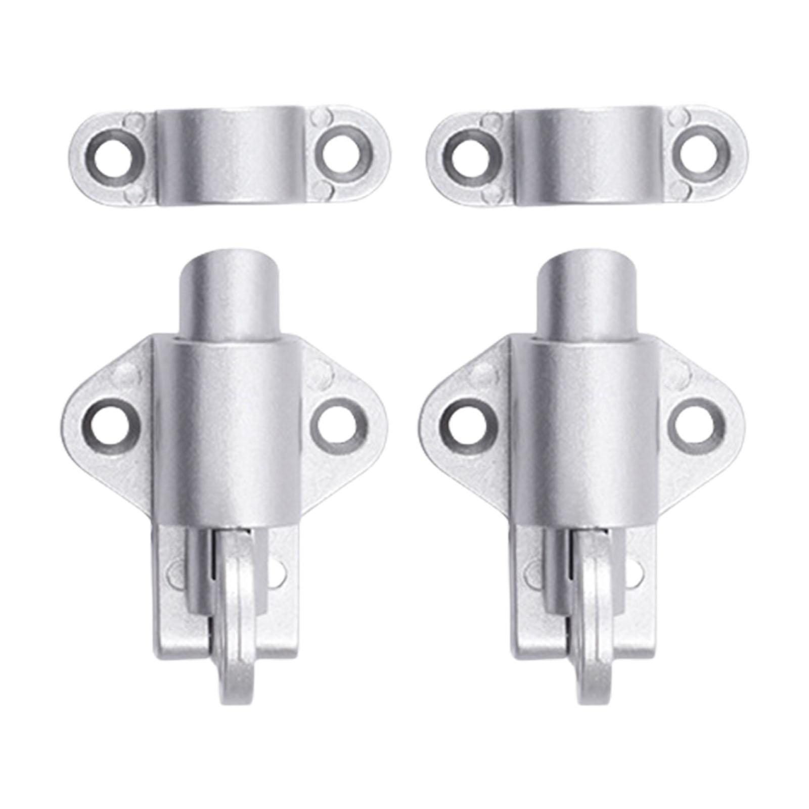 

2 шт. пружинный дверной засов замок оконный предохранитель кольца для открывания пружинный откидной дверной засов защелки замок алюминиевый сплав дверные защелки серебряный