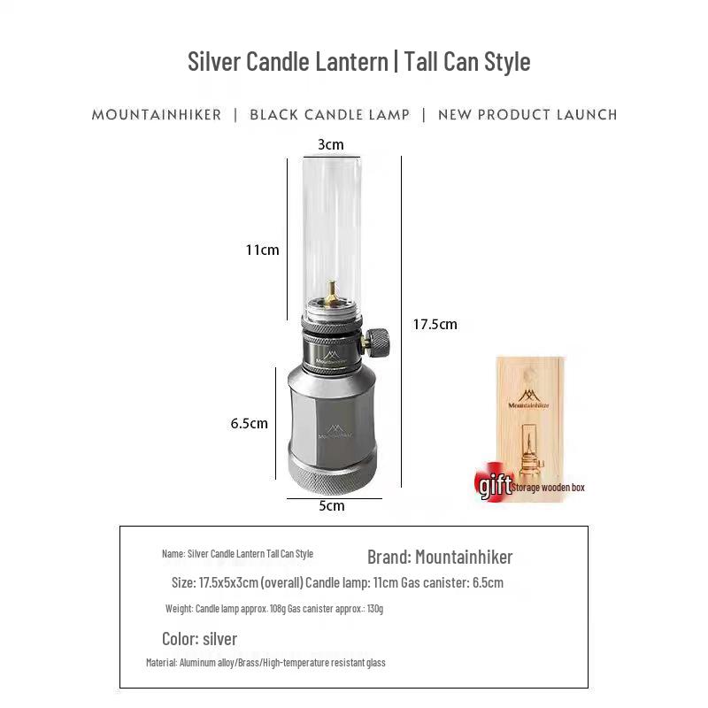 Mountain Guest Camping Gas Lamp with Long Battery Life - Outdoor Tent, Ambiance, and Inflatable Candle Lamp