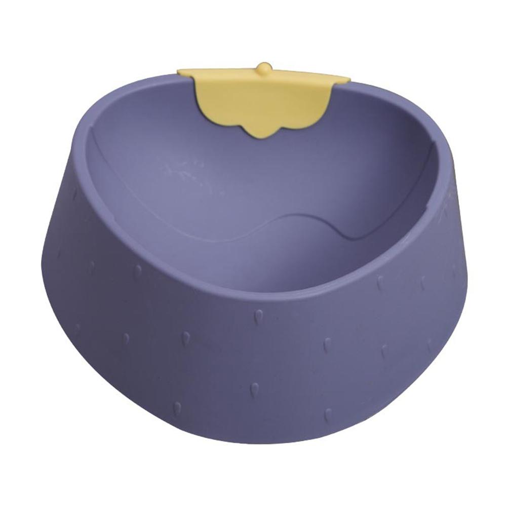 Cartoon Pet Food Bowl Strawberry Pattern Non-slip Anti-overturning Kitten Feeding Bowl Feeder Pet Supplies