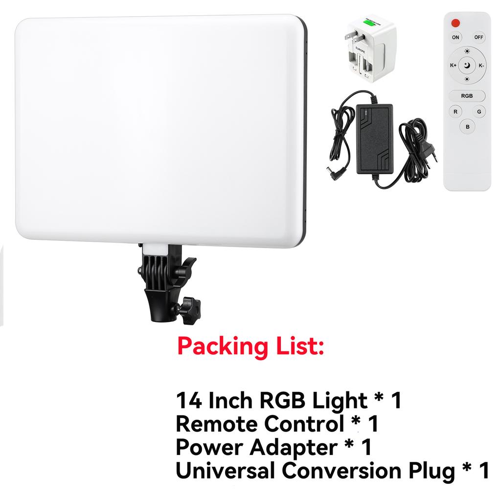 RGB LED Video Light Panel Photo Studio Kits 3200K-5600K Softer Lighting for Tiktok Studio Shooting Portraits Live YouTube