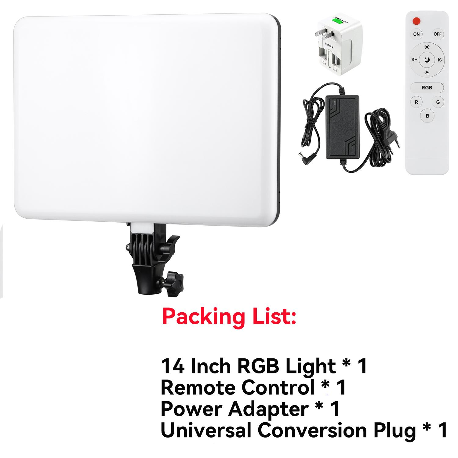 

Светодиодная панель видеосвета RGB для фотостудии 3200K-5600K Мягкое освещение для студийной съемки портретов в режиме реального времени на YouTube JP