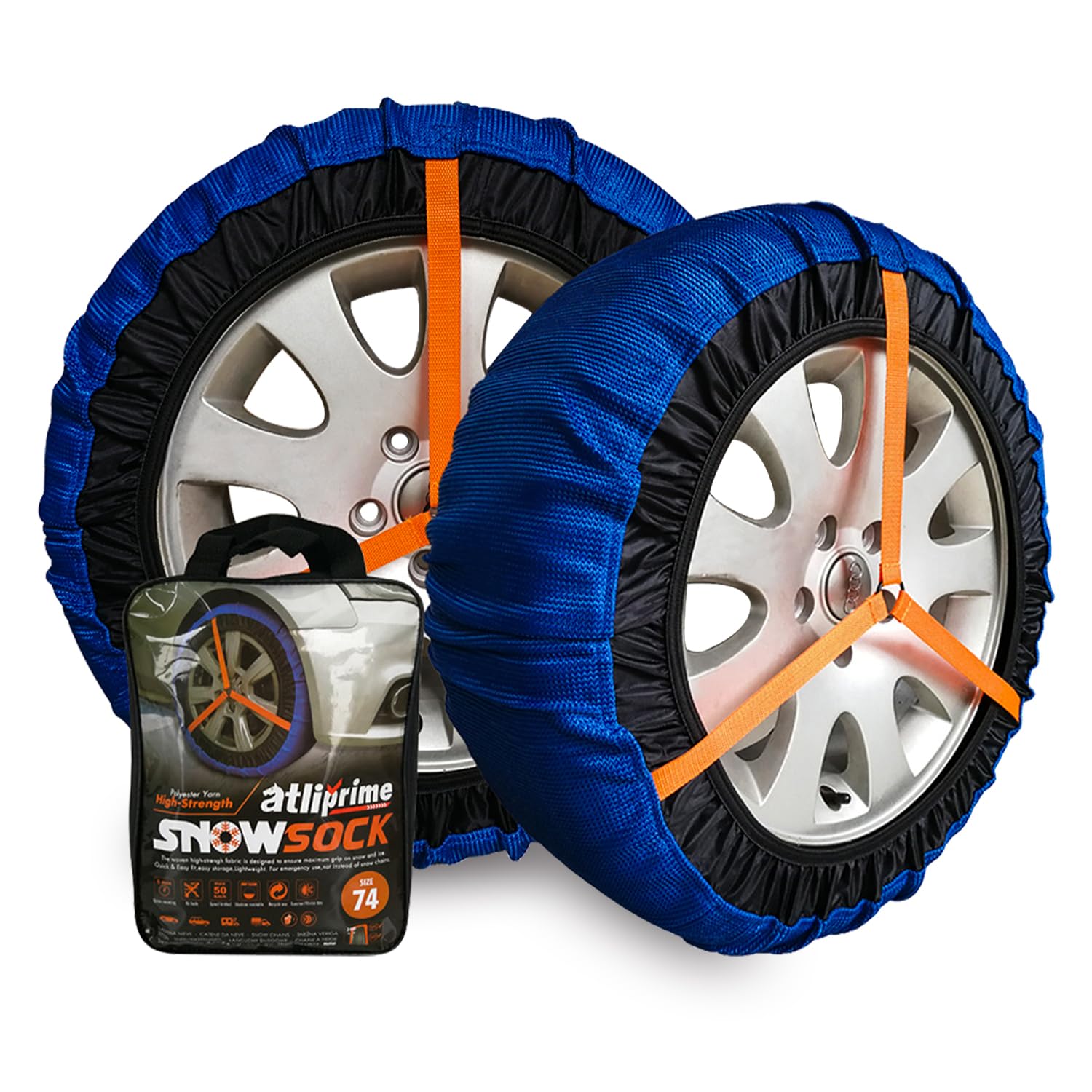 

ANYTOP Тканевые шины, совместимые с цепями противоскольжения, простые аварийные цепи противоскольжения для легких автомобилей и пассажирских, идеальные